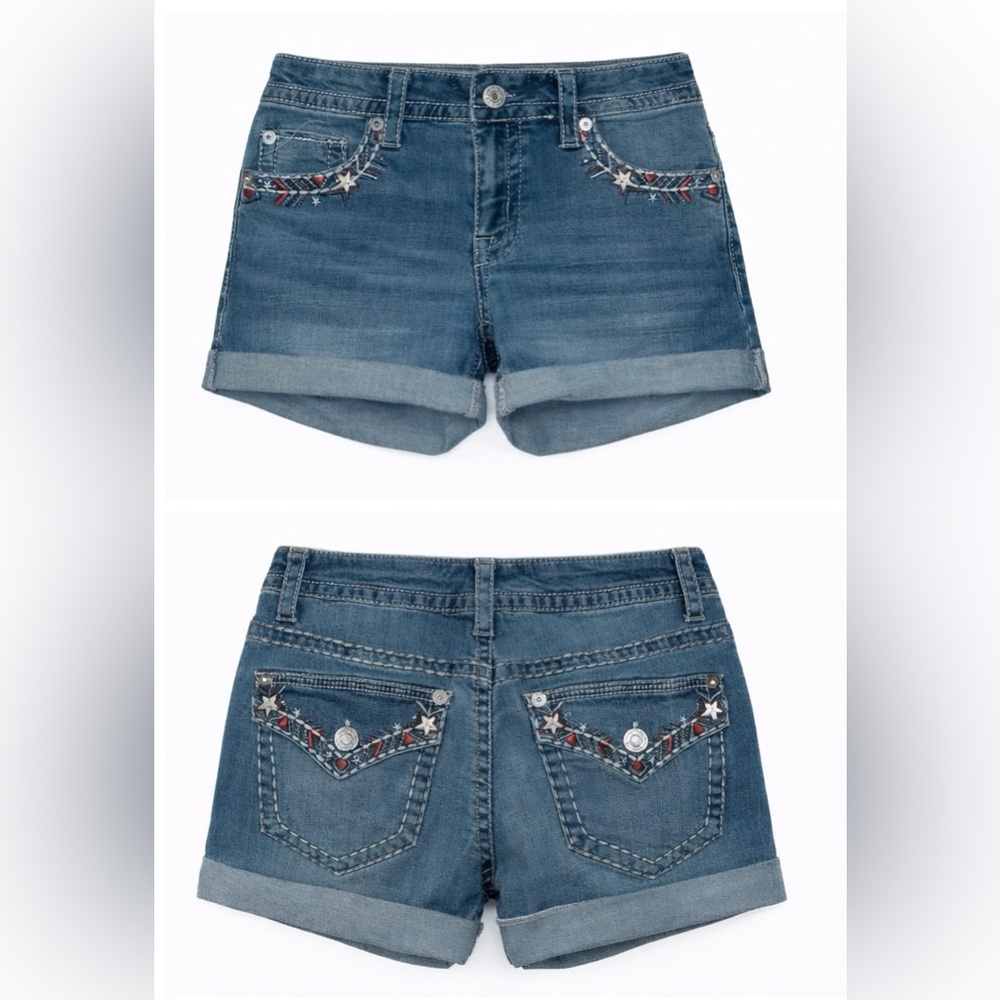 ⭐️ Rhinestones Stars Denim Shorts